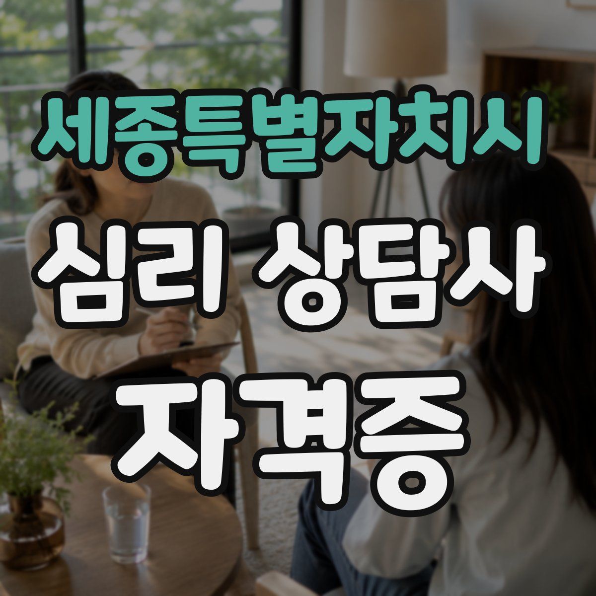 세종특별자치시 심리 상담사 자격증
