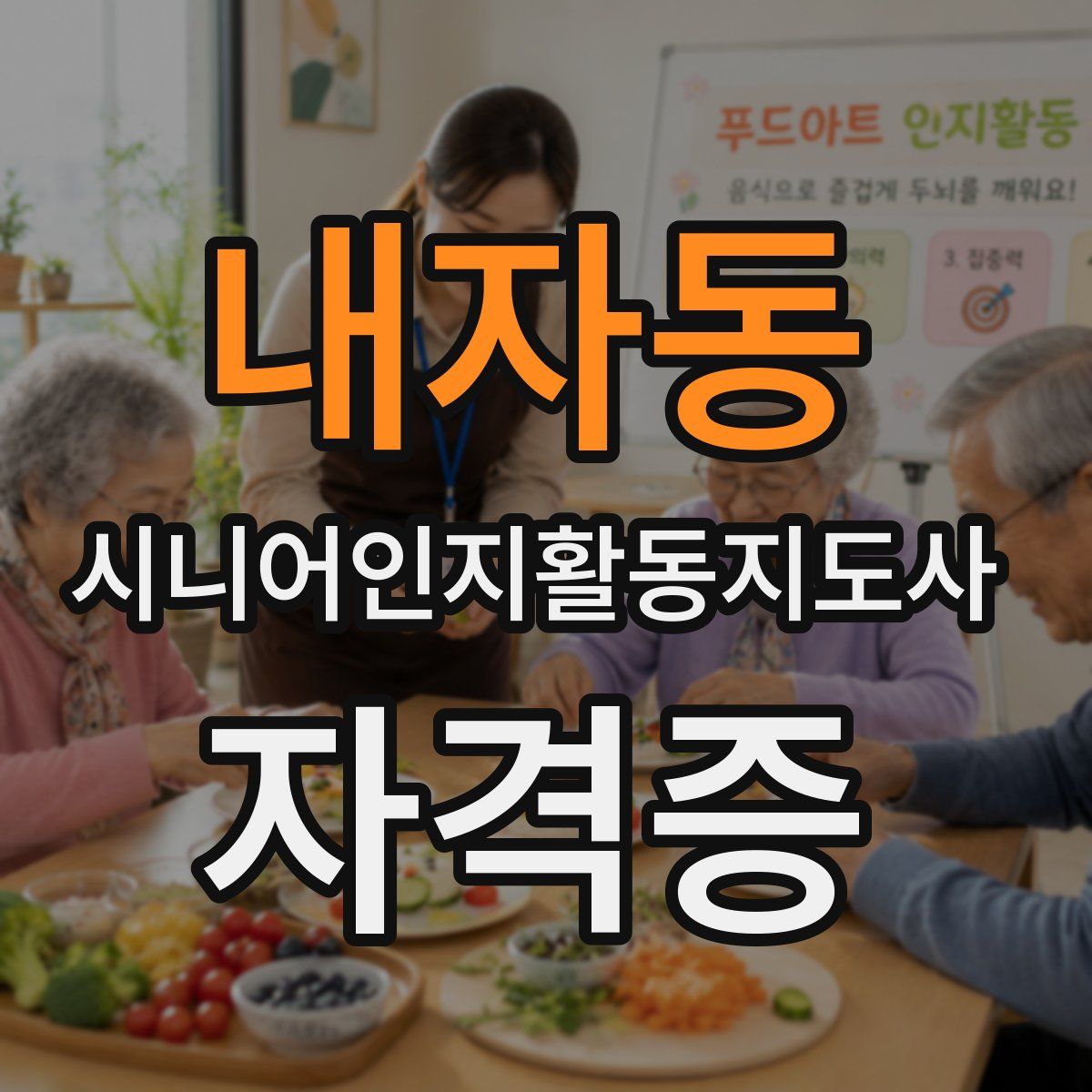내자동 시니어인지활동지도사 자격증