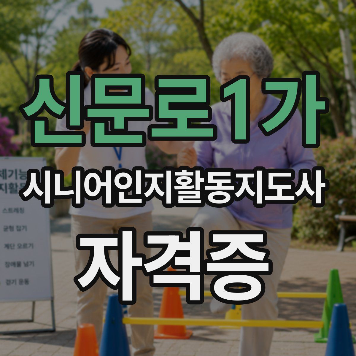 신문로1가 시니어인지활동지도사 자격증