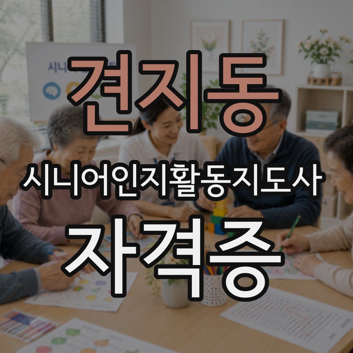 견지동 시니어인지활동지도사 자격증