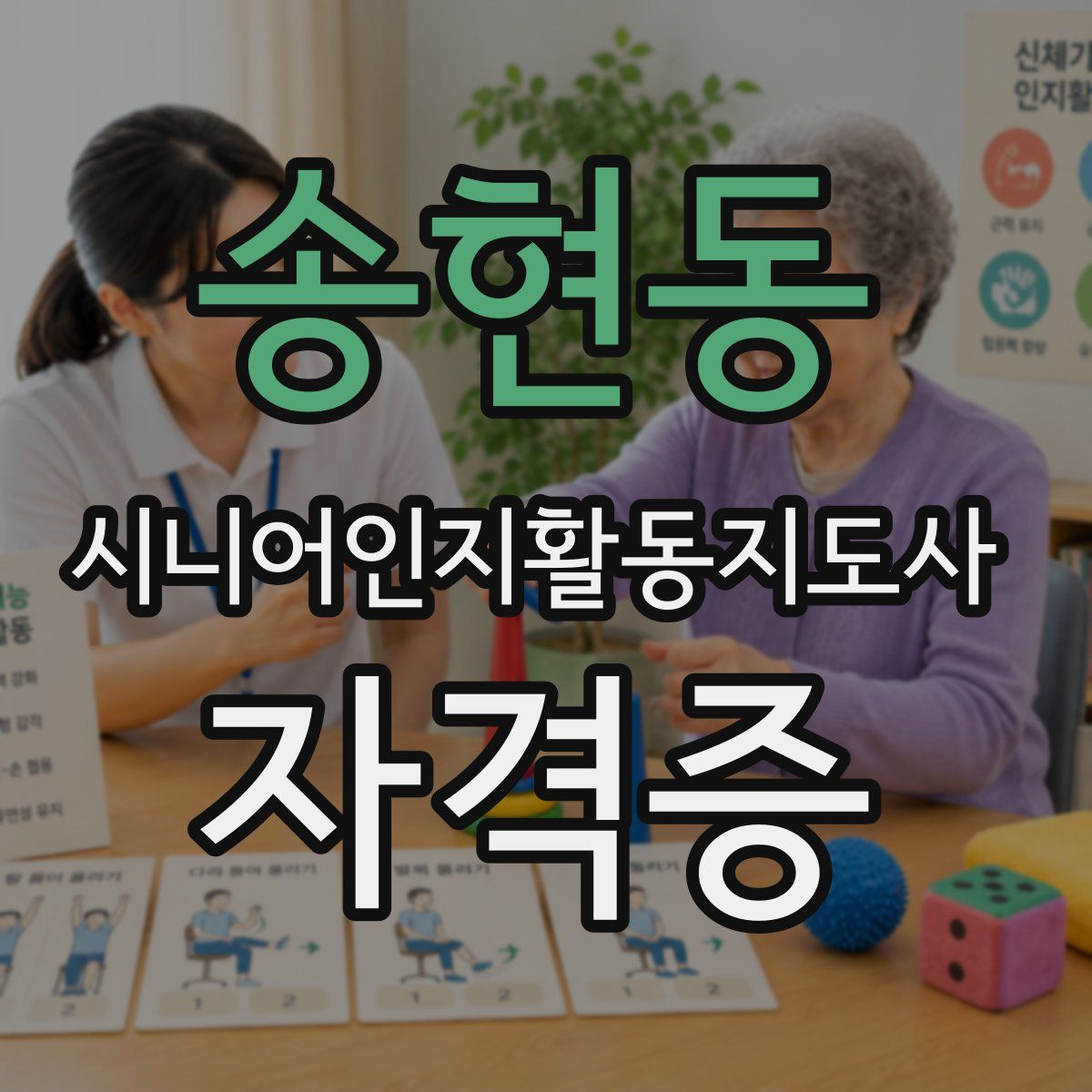 송현동 시니어인지활동지도사 자격증