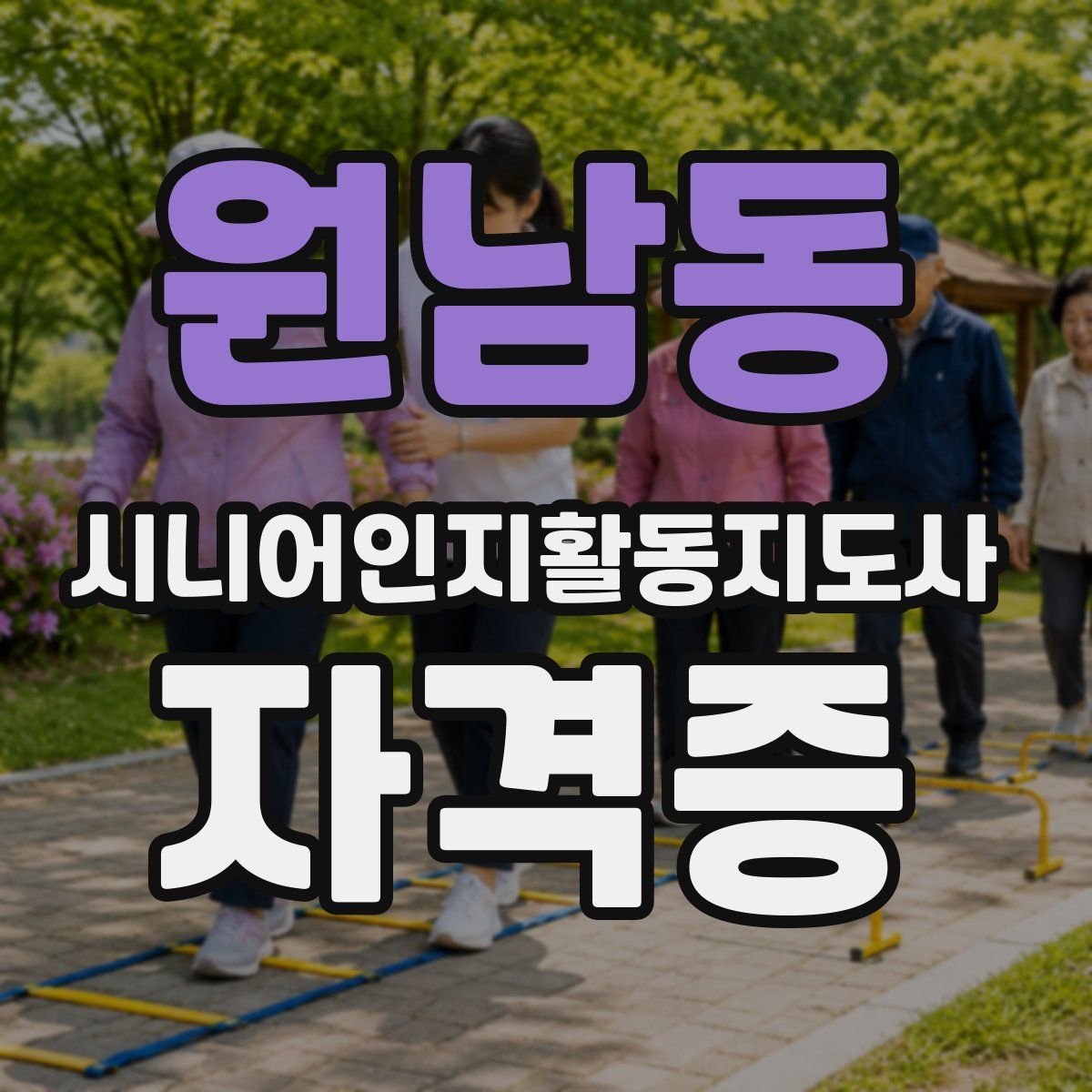 원남동 시니어인지활동지도사 자격증