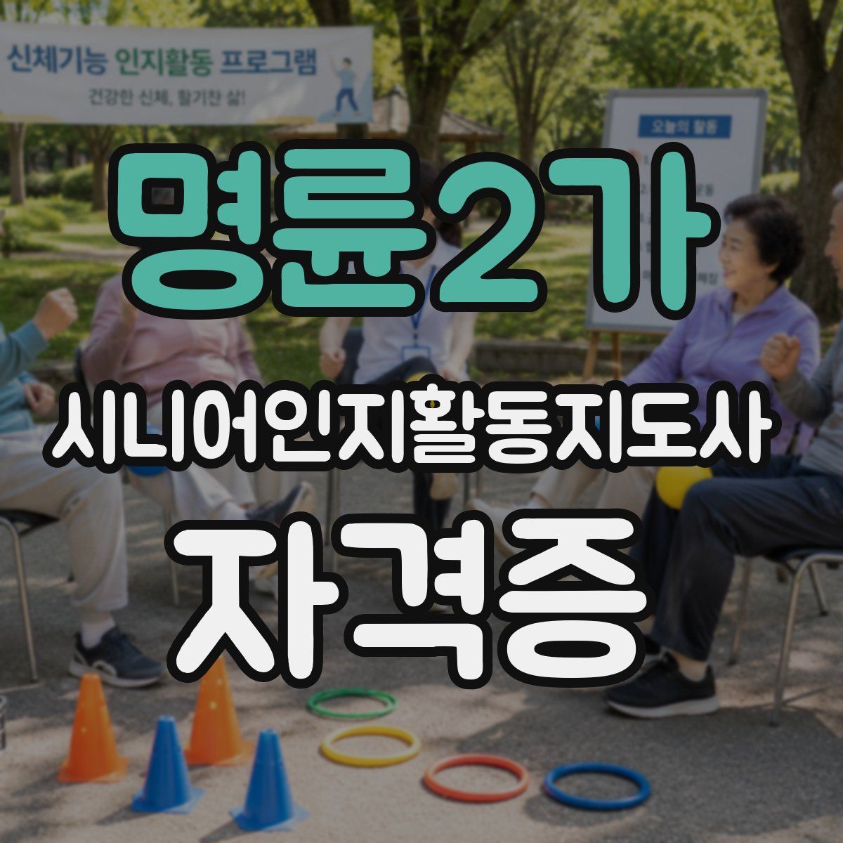 명륜2가 시니어인지활동지도사 자격증