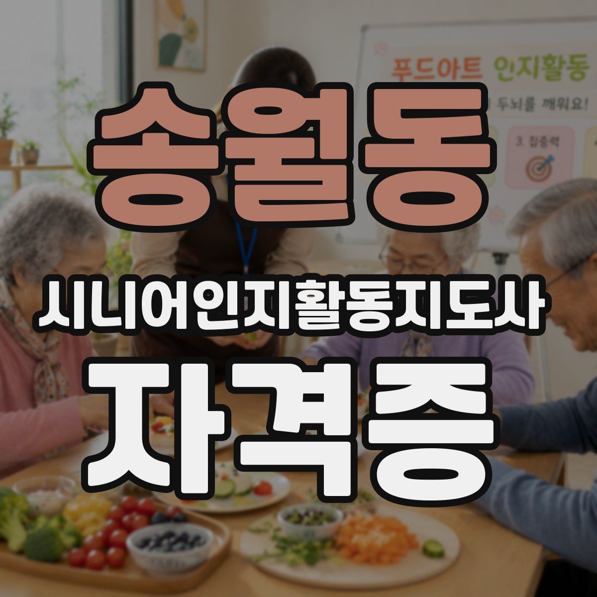 송월동 시니어인지활동지도사 자격증