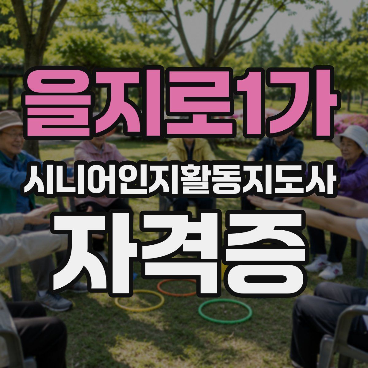 을지로1가 시니어인지활동지도사 자격증