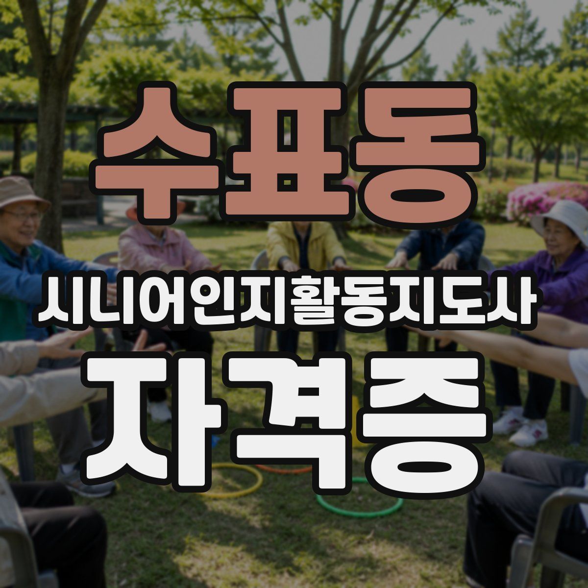 수표동 시니어인지활동지도사 자격증