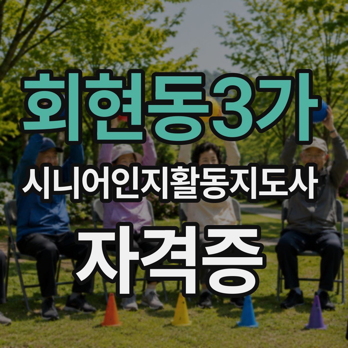 회현동3가 시니어인지활동지도사 자격증