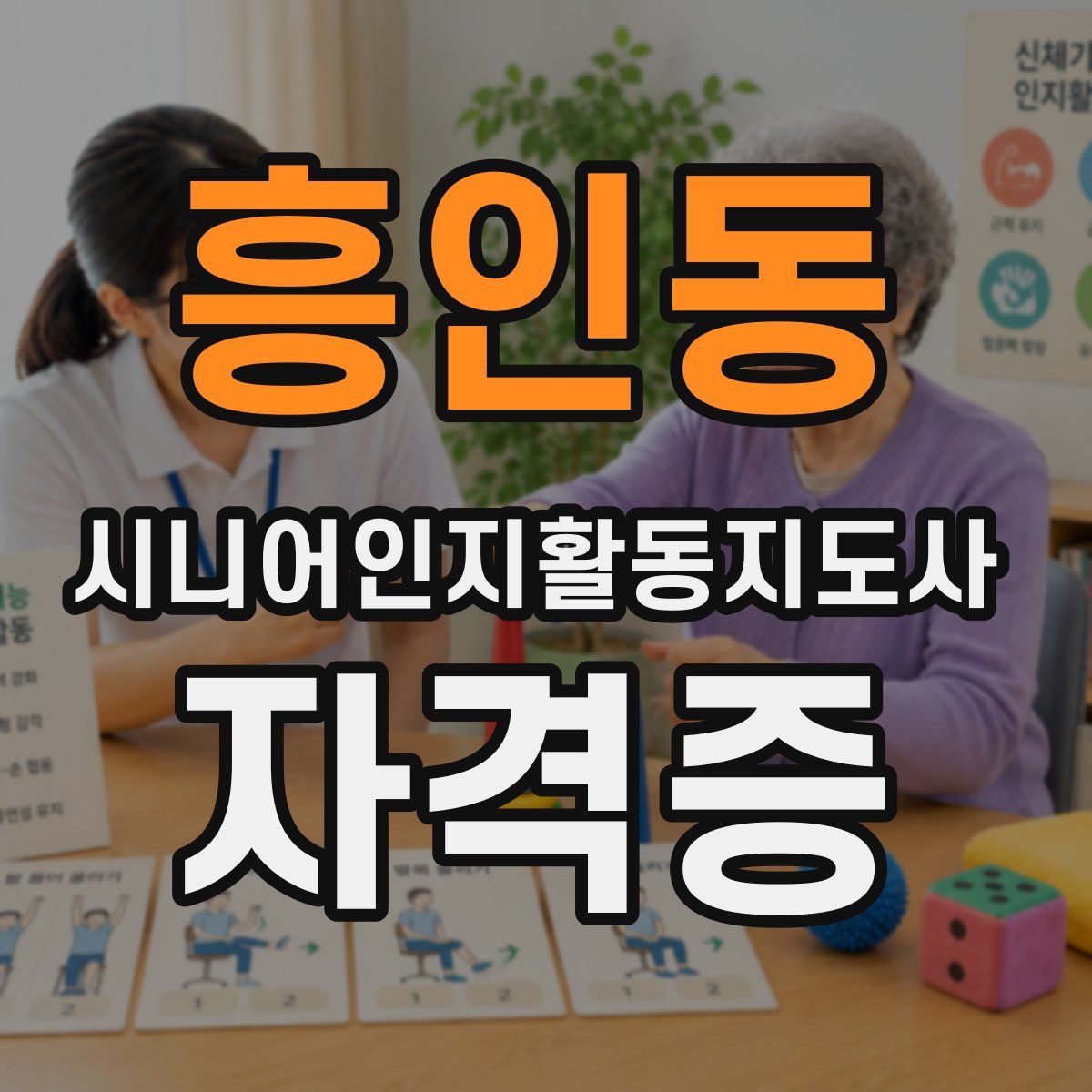 흥인동 시니어인지활동지도사 자격증