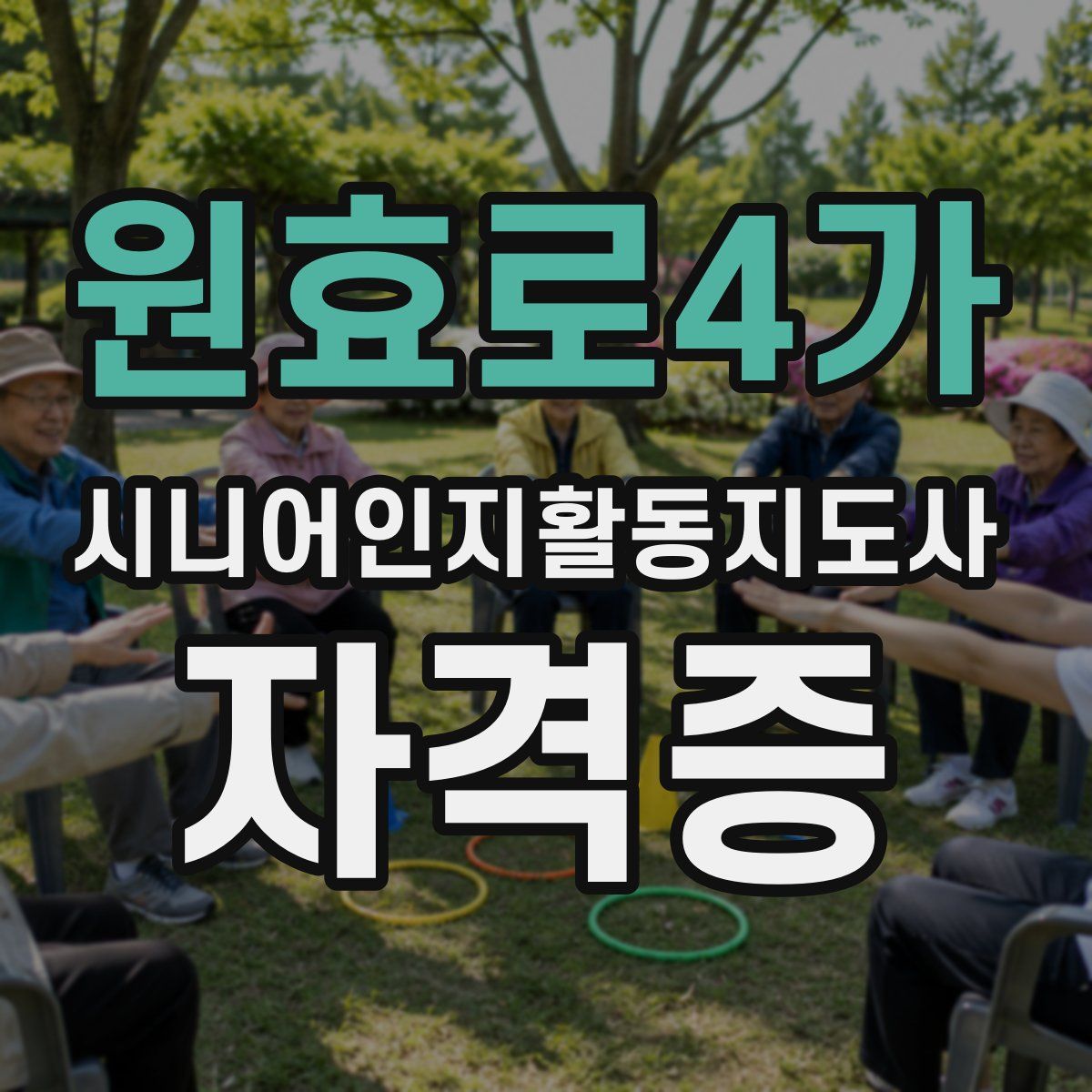원효로4가 시니어인지활동지도사 자격증