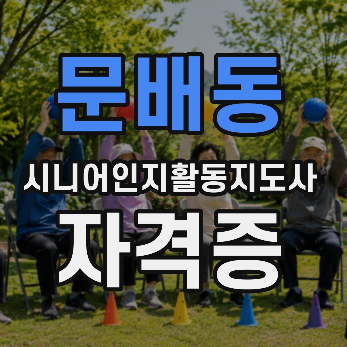 문배동 시니어인지활동지도사 자격증