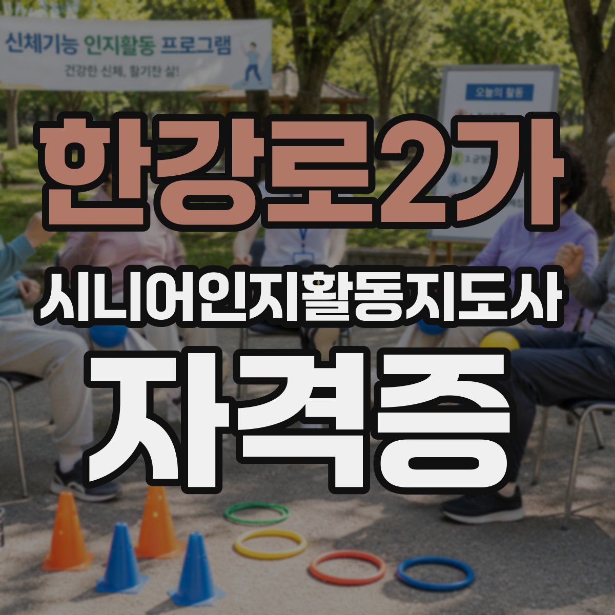 한강로2가 시니어인지활동지도사 자격증