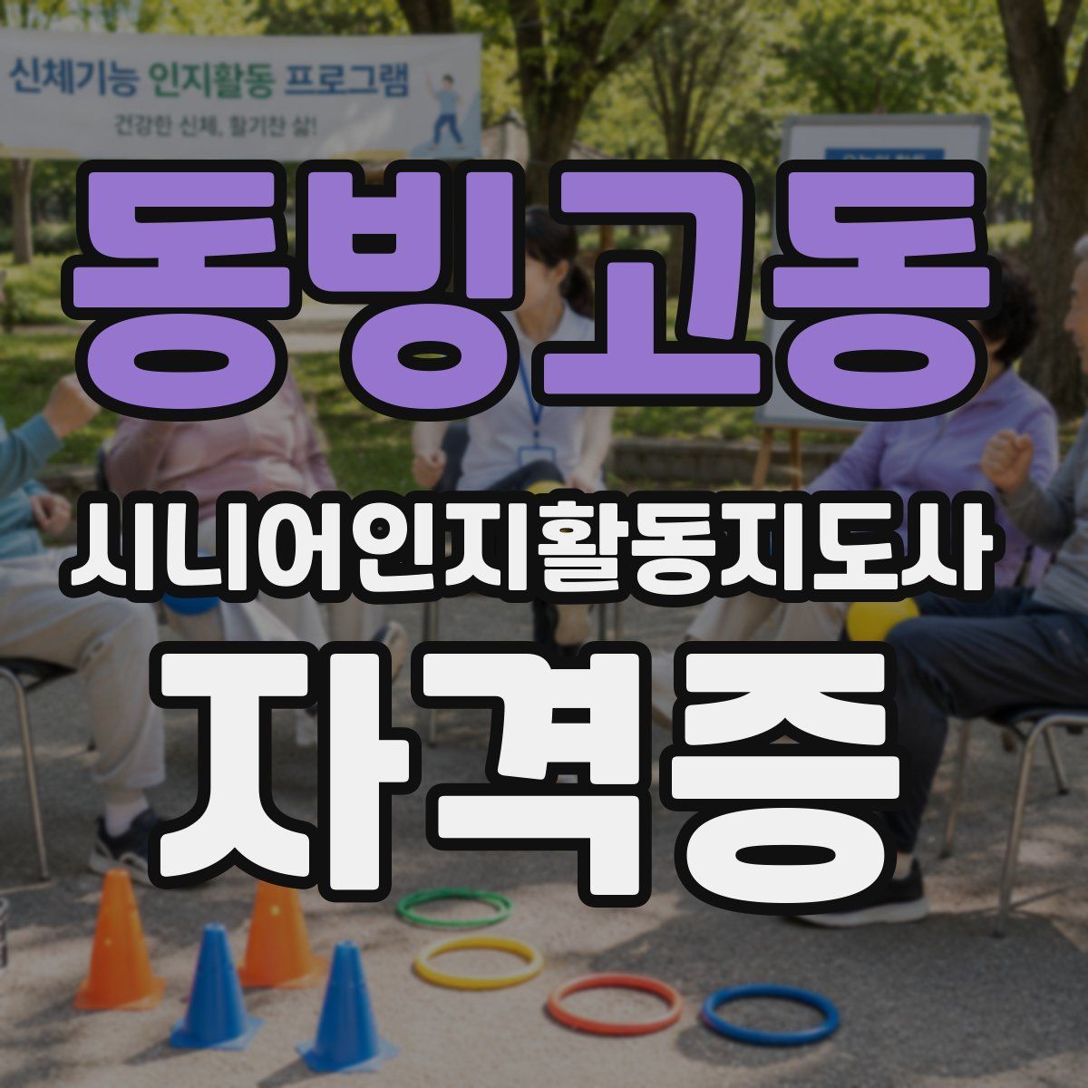 동빙고동 시니어인지활동지도사 자격증