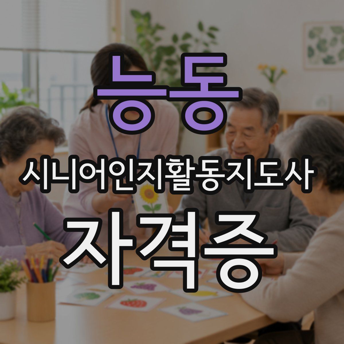 능동 시니어인지활동지도사 자격증