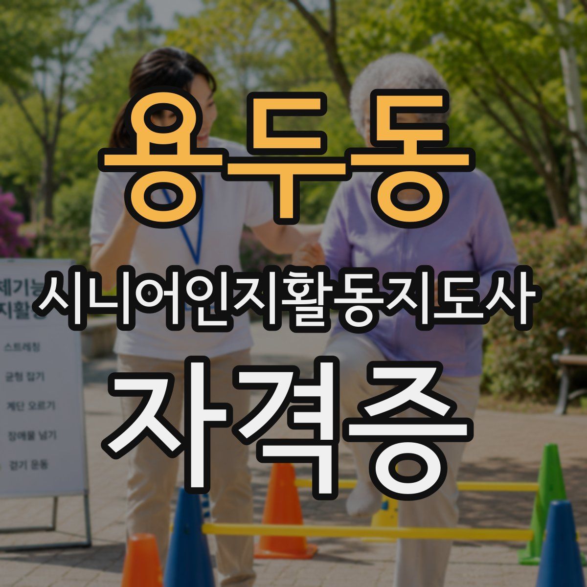 용두동 시니어인지활동지도사 자격증