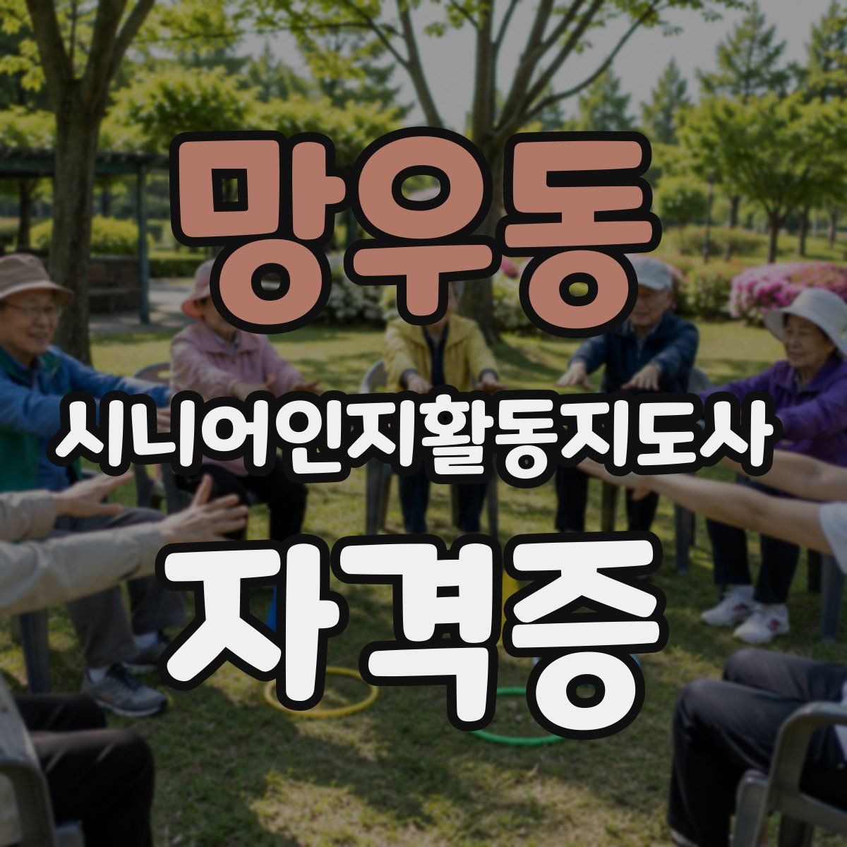 망우동 시니어인지활동지도사 자격증
