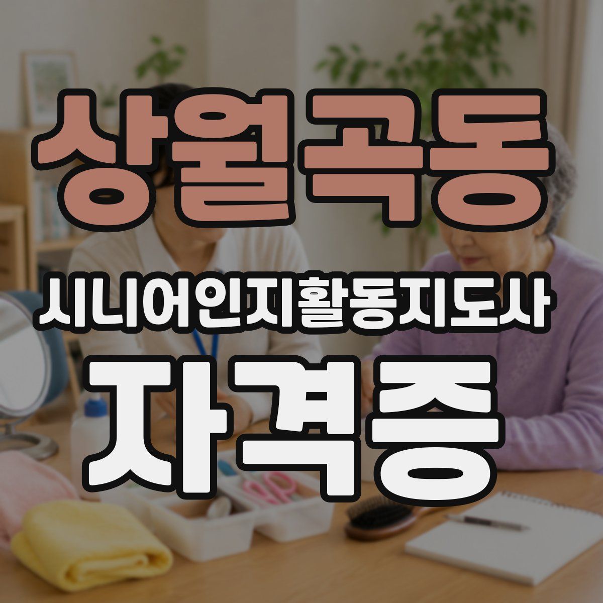 상월곡동 시니어인지활동지도사 자격증