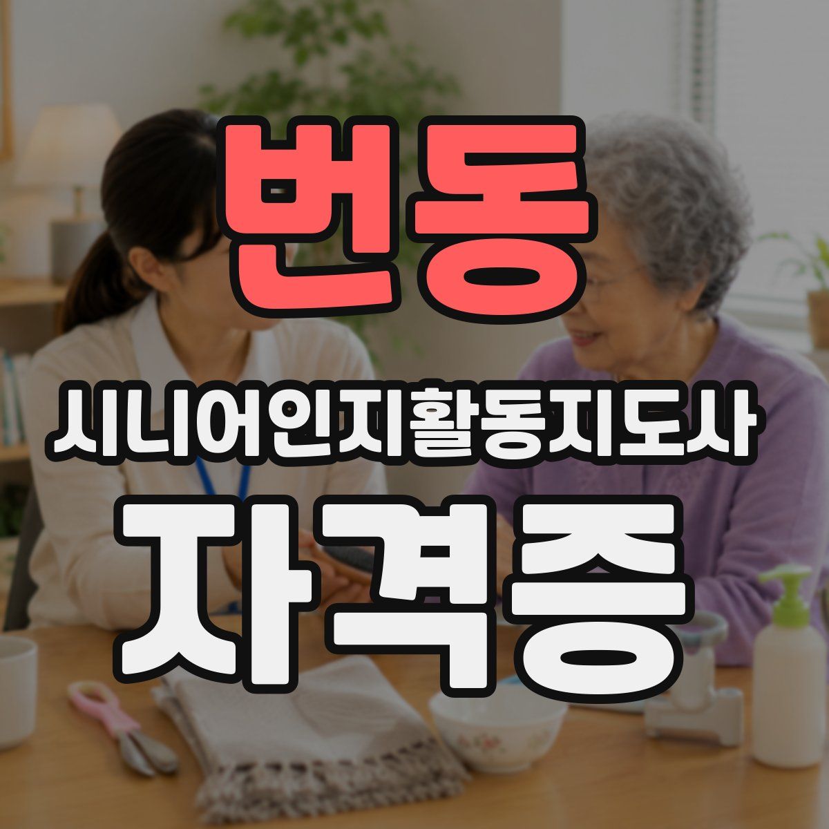 번동 시니어인지활동지도사 자격증