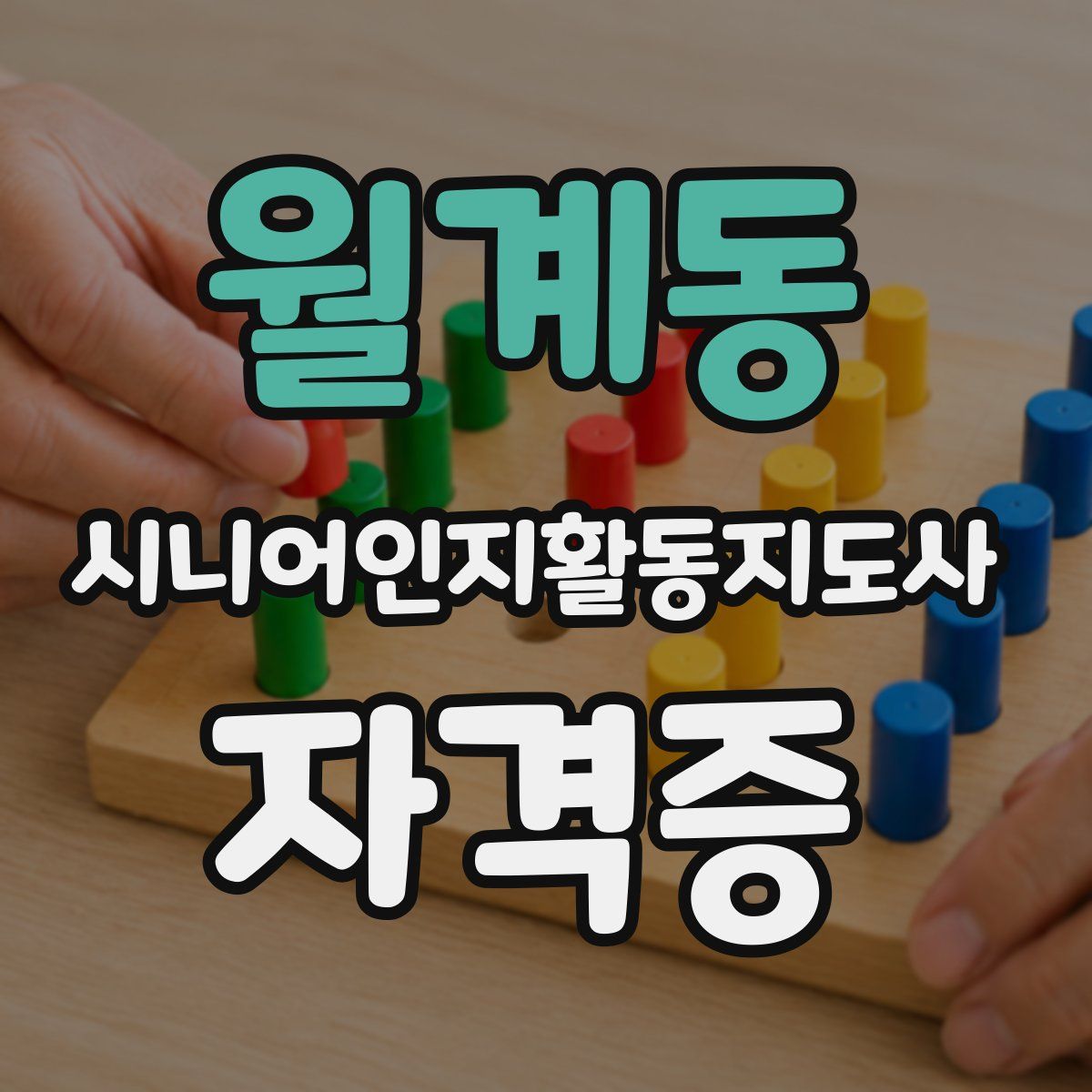 월계동 시니어인지활동지도사 자격증