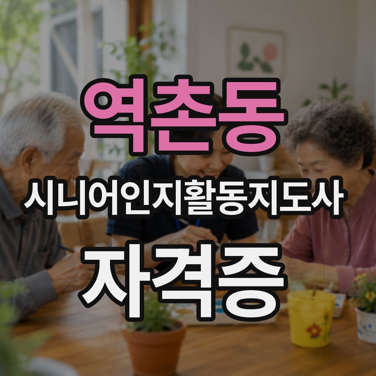 역촌동 시니어인지활동지도사 자격증