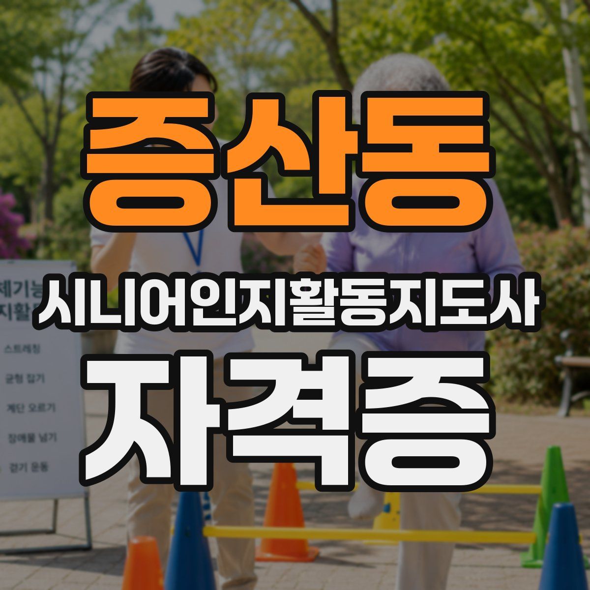 증산동 시니어인지활동지도사 자격증