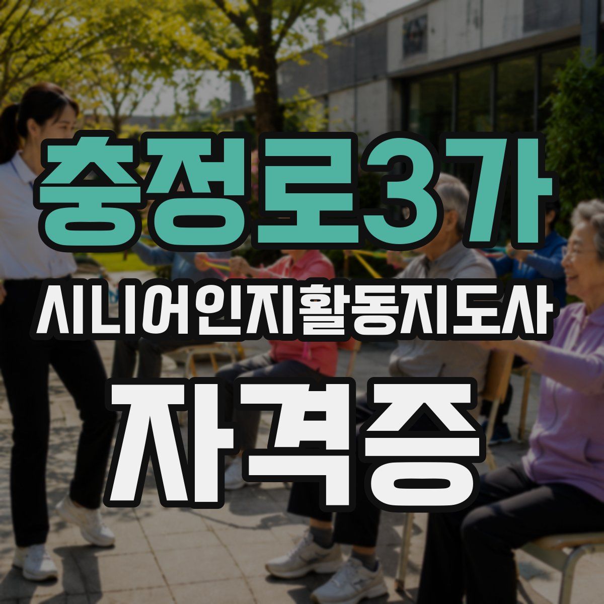 충정로3가 시니어인지활동지도사 자격증