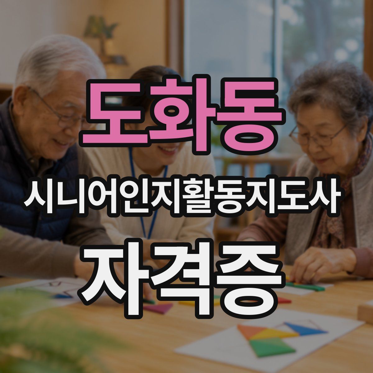 도화동 시니어인지활동지도사 자격증