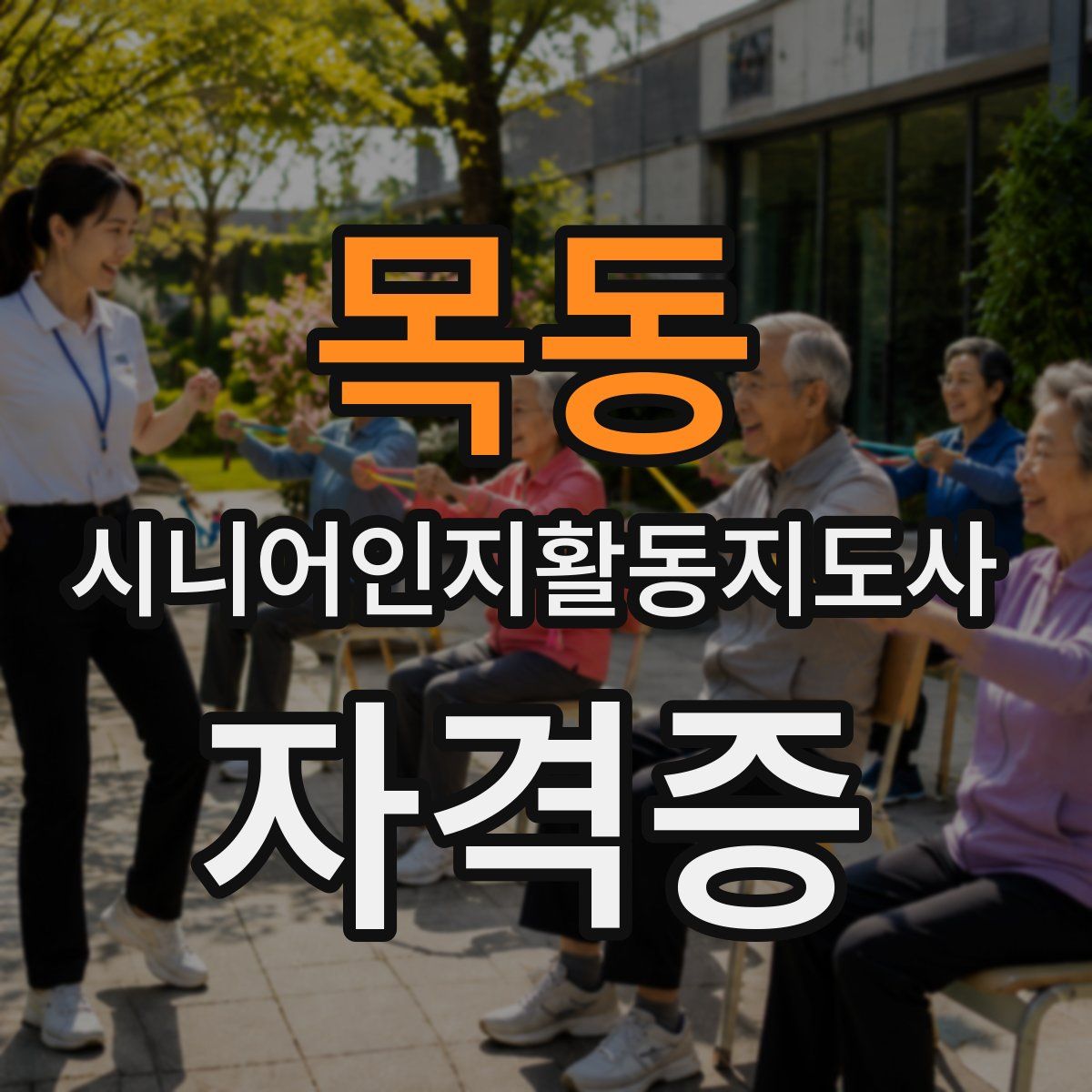 목동 시니어인지활동지도사 자격증