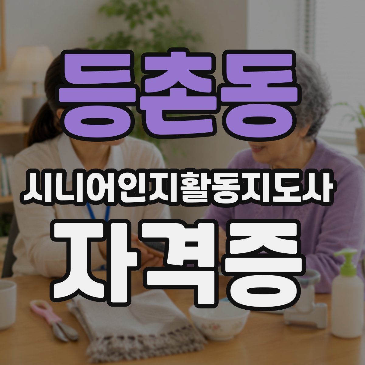 등촌동 시니어인지활동지도사 자격증