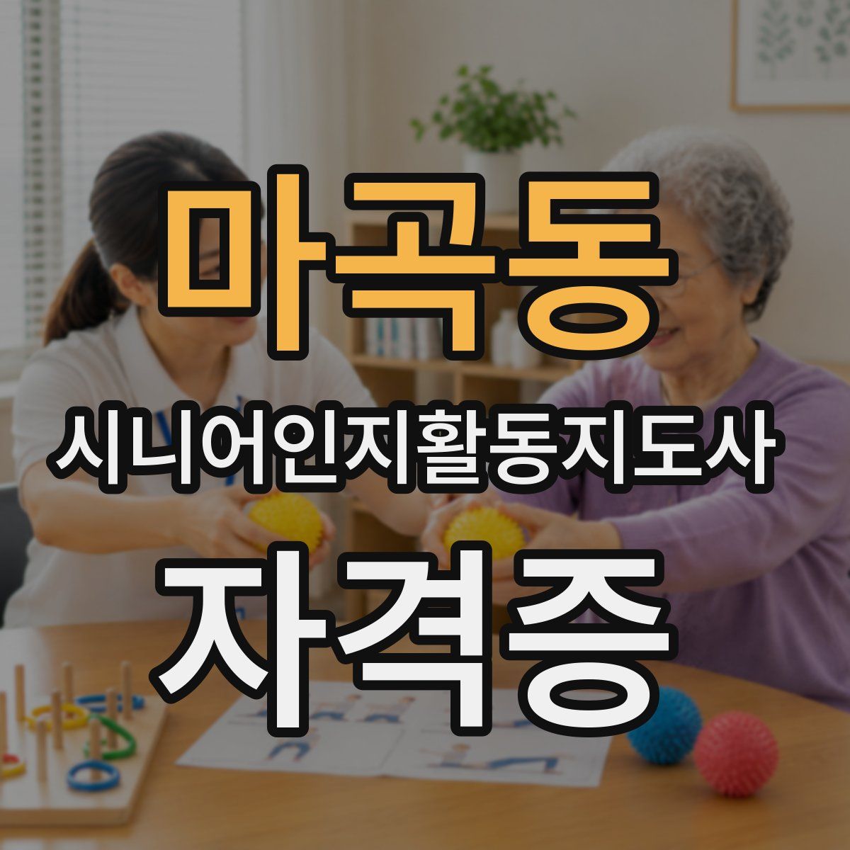 마곡동 시니어인지활동지도사 자격증