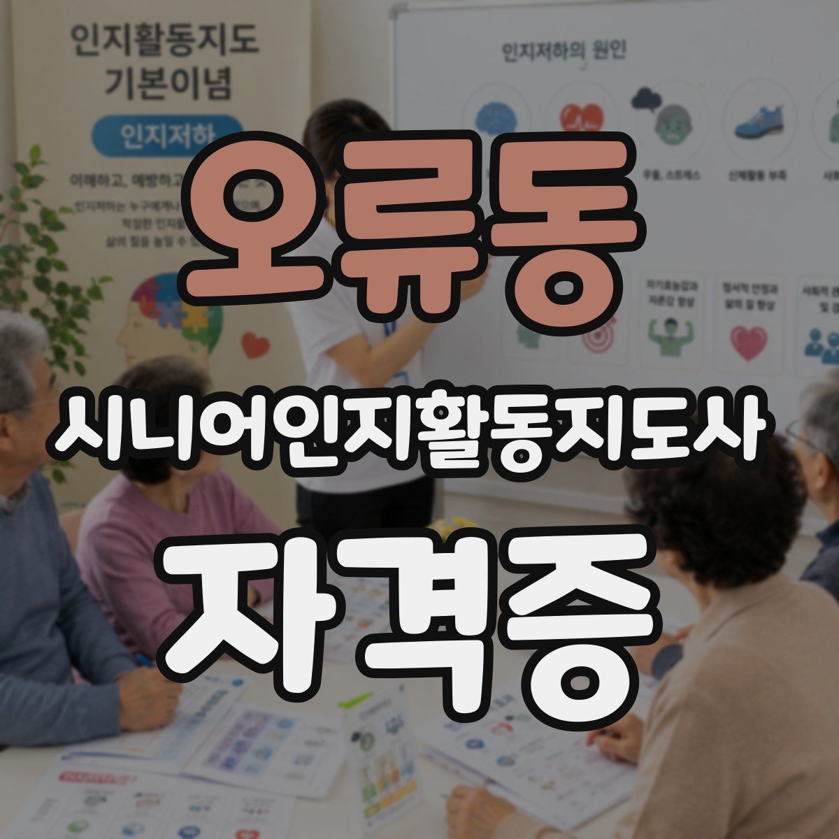 오류동 시니어인지활동지도사 자격증