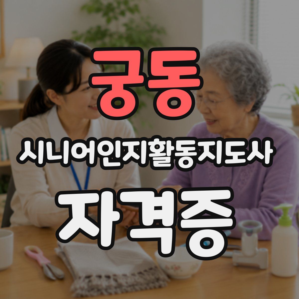 궁동 시니어인지활동지도사 자격증