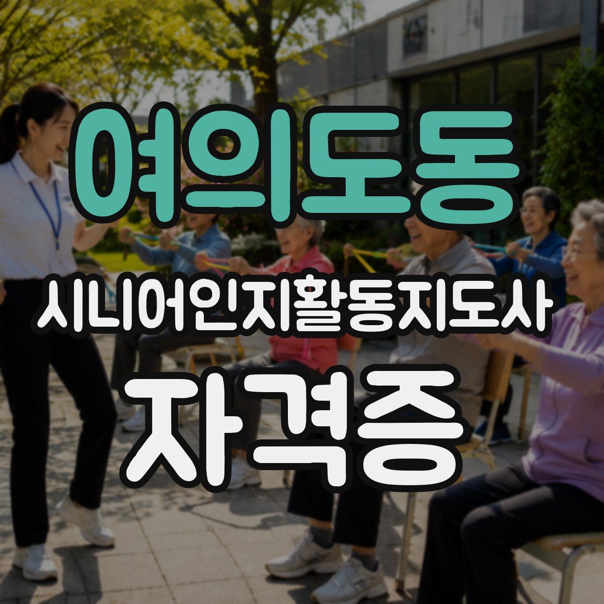 여의도동 시니어인지활동지도사 자격증