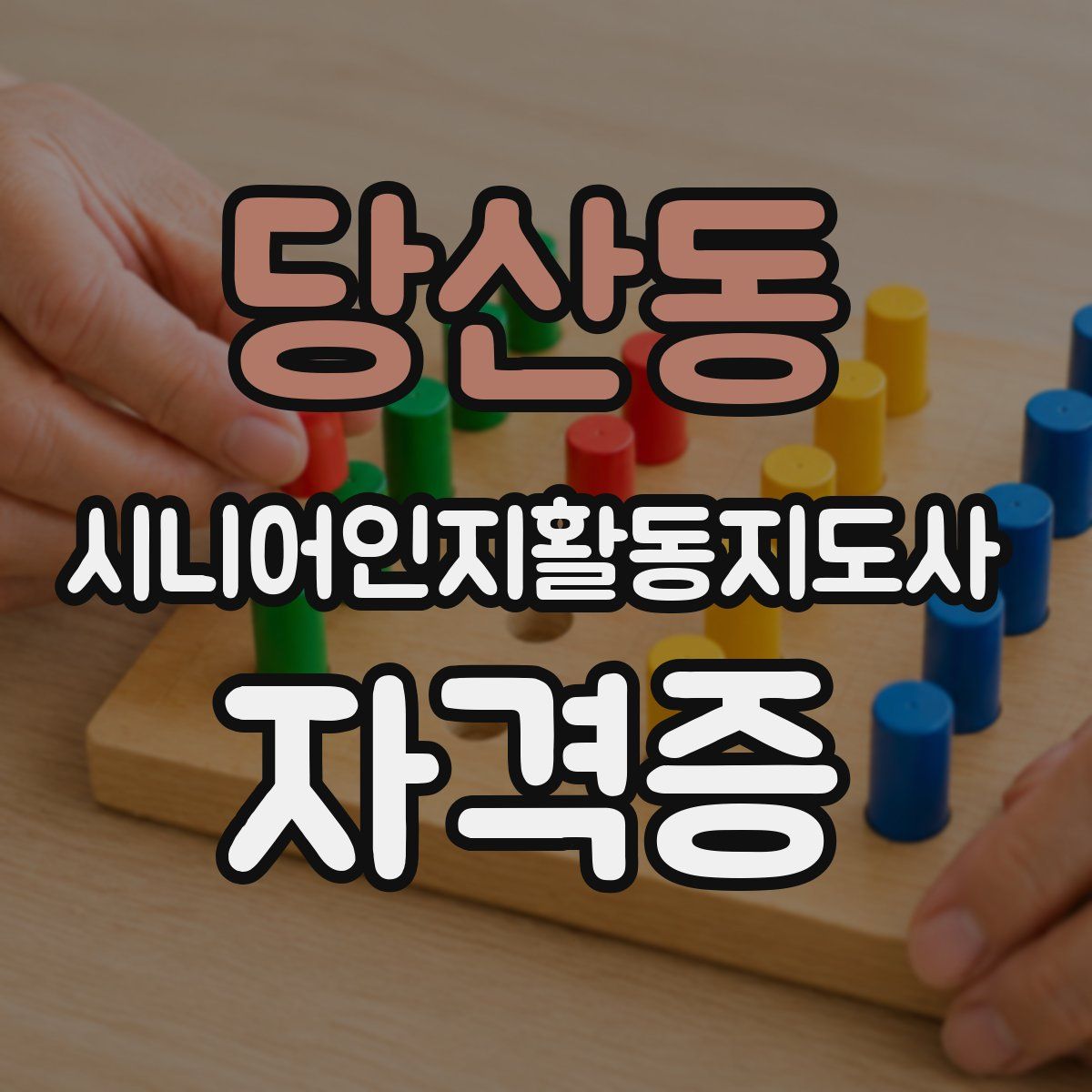 당산동 시니어인지활동지도사 자격증