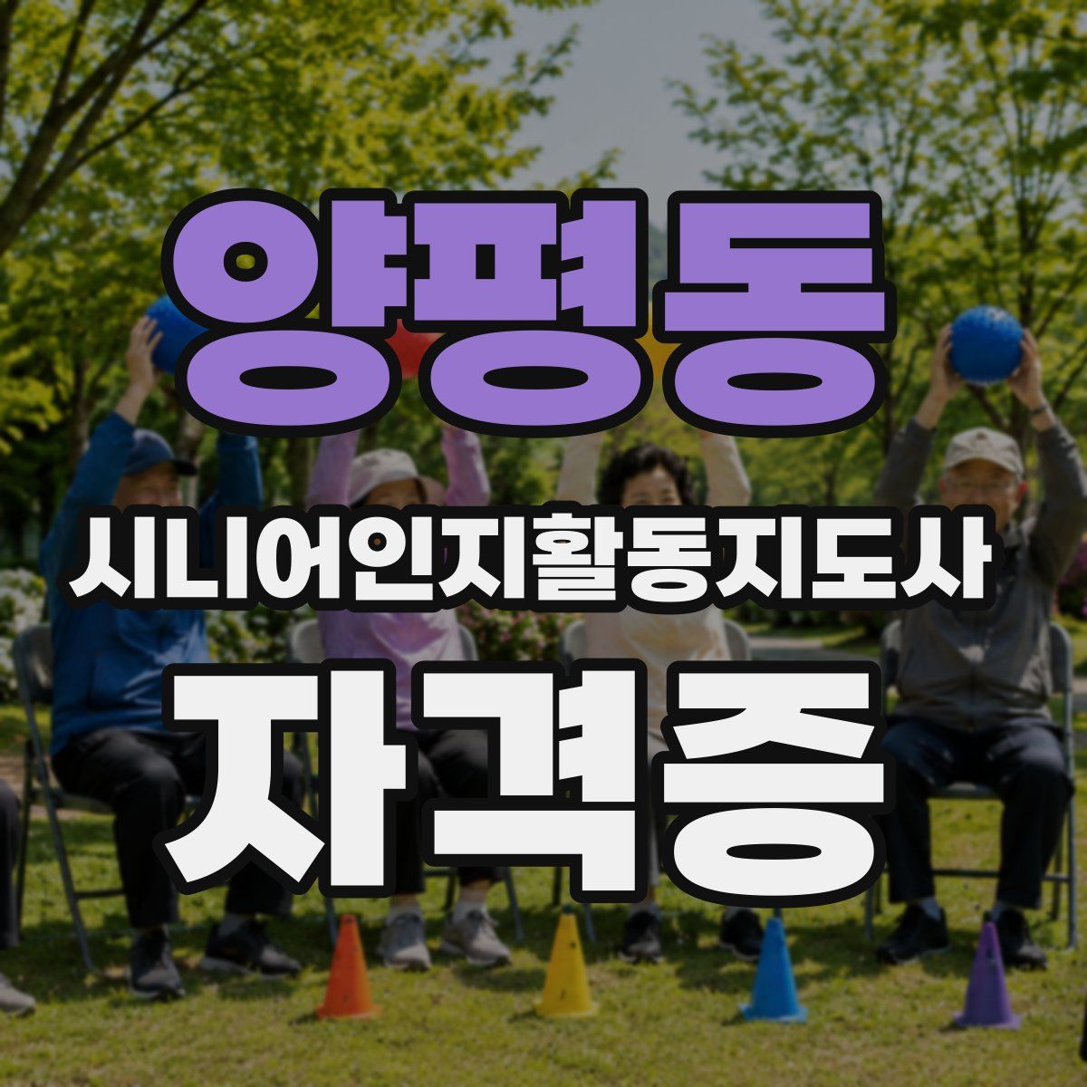 양평동 시니어인지활동지도사 자격증