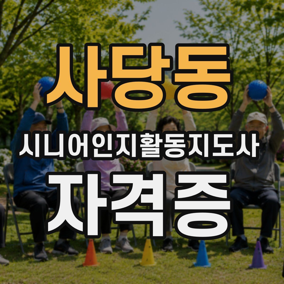 사당동 시니어인지활동지도사 자격증