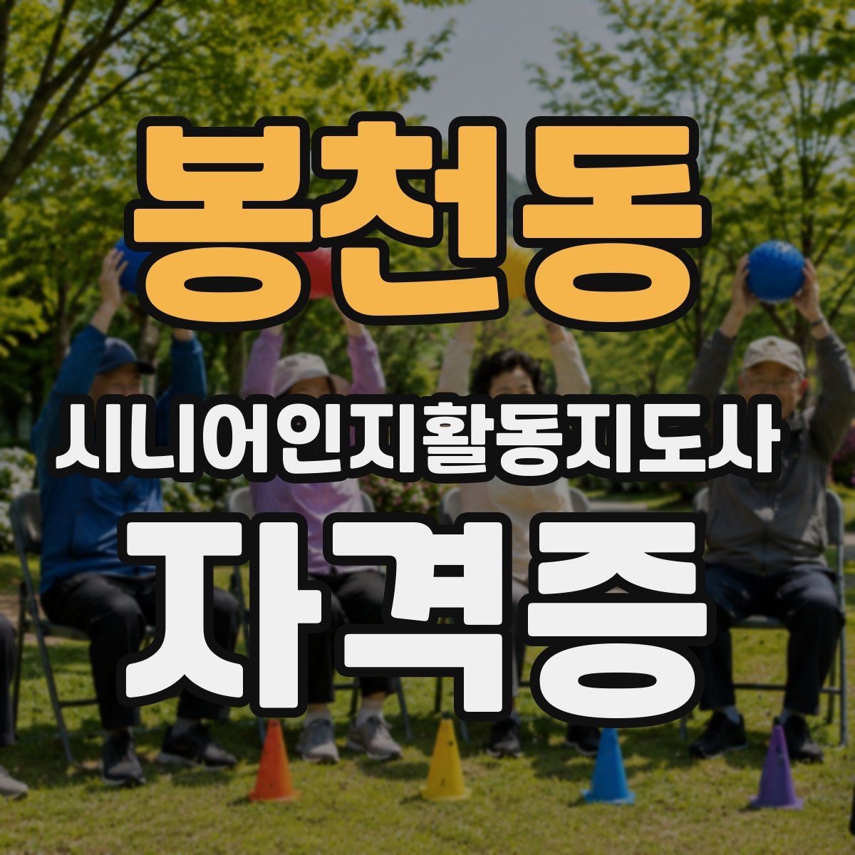 봉천동 시니어인지활동지도사 자격증