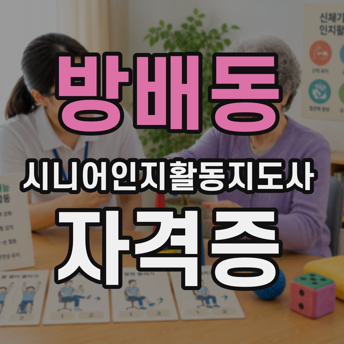 방배동 시니어인지활동지도사 자격증