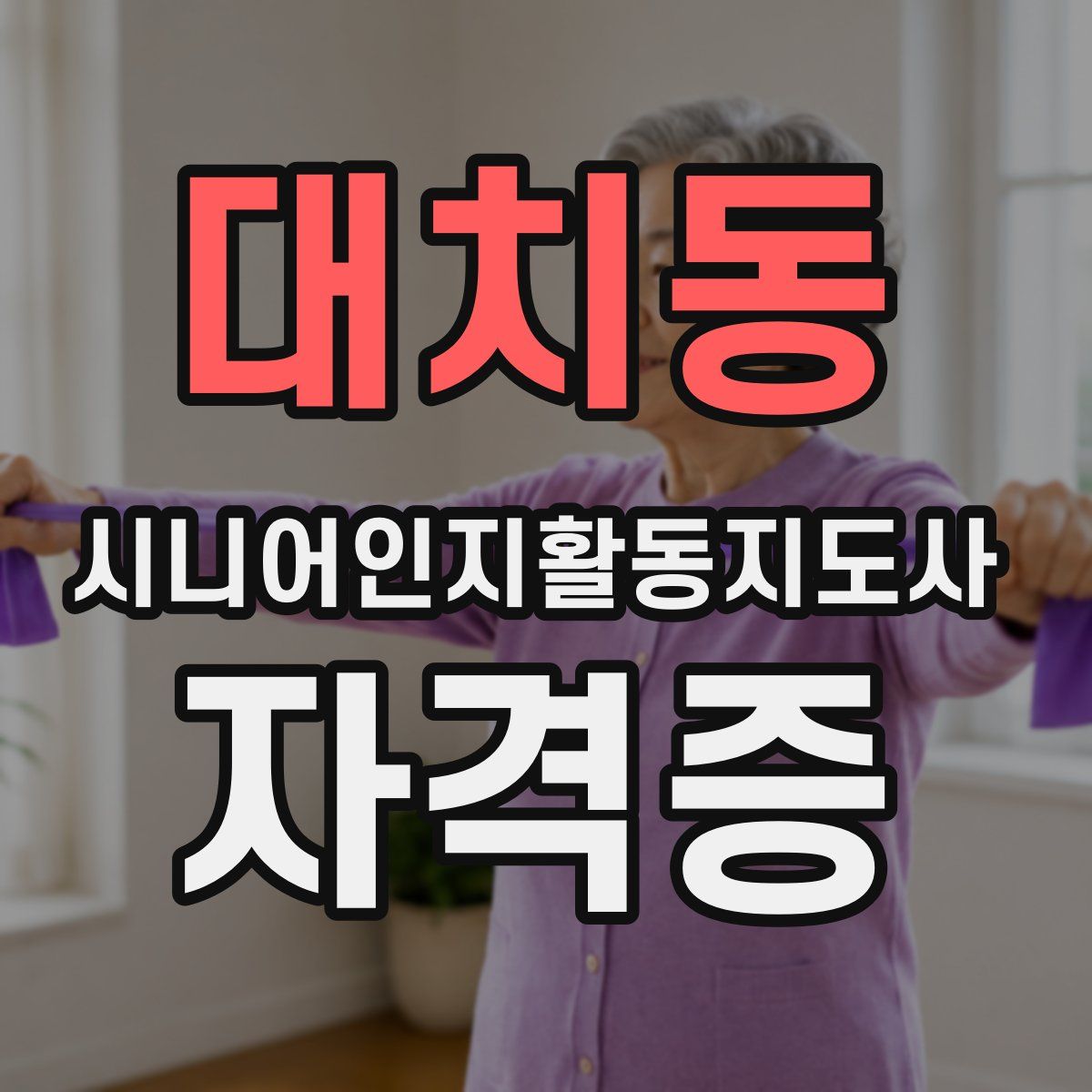 대치동 시니어인지활동지도사 자격증
