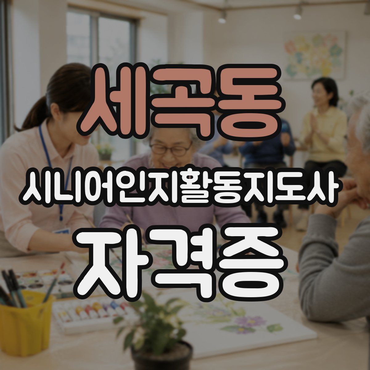 세곡동 시니어인지활동지도사 자격증