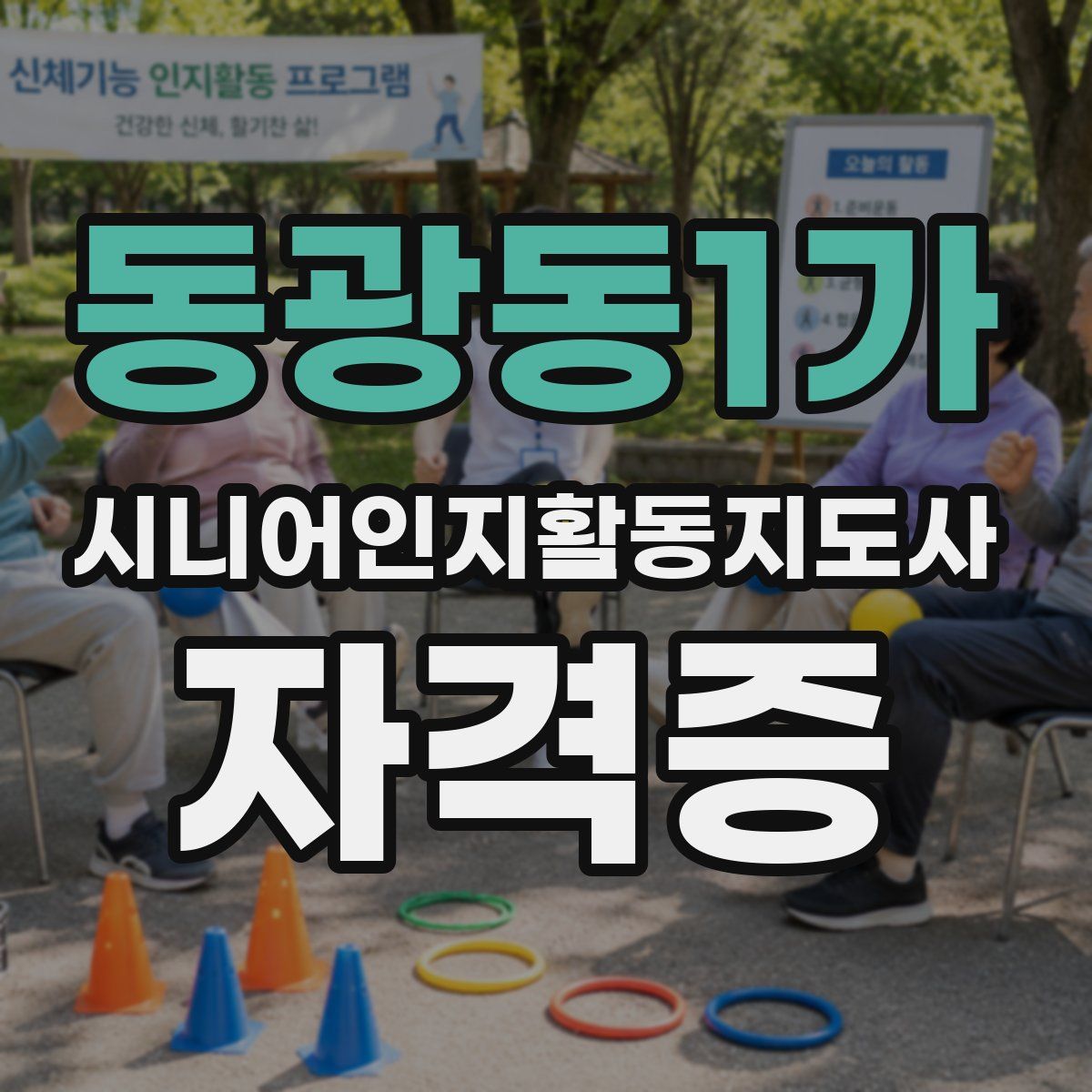 동광동1가 시니어인지활동지도사 자격증