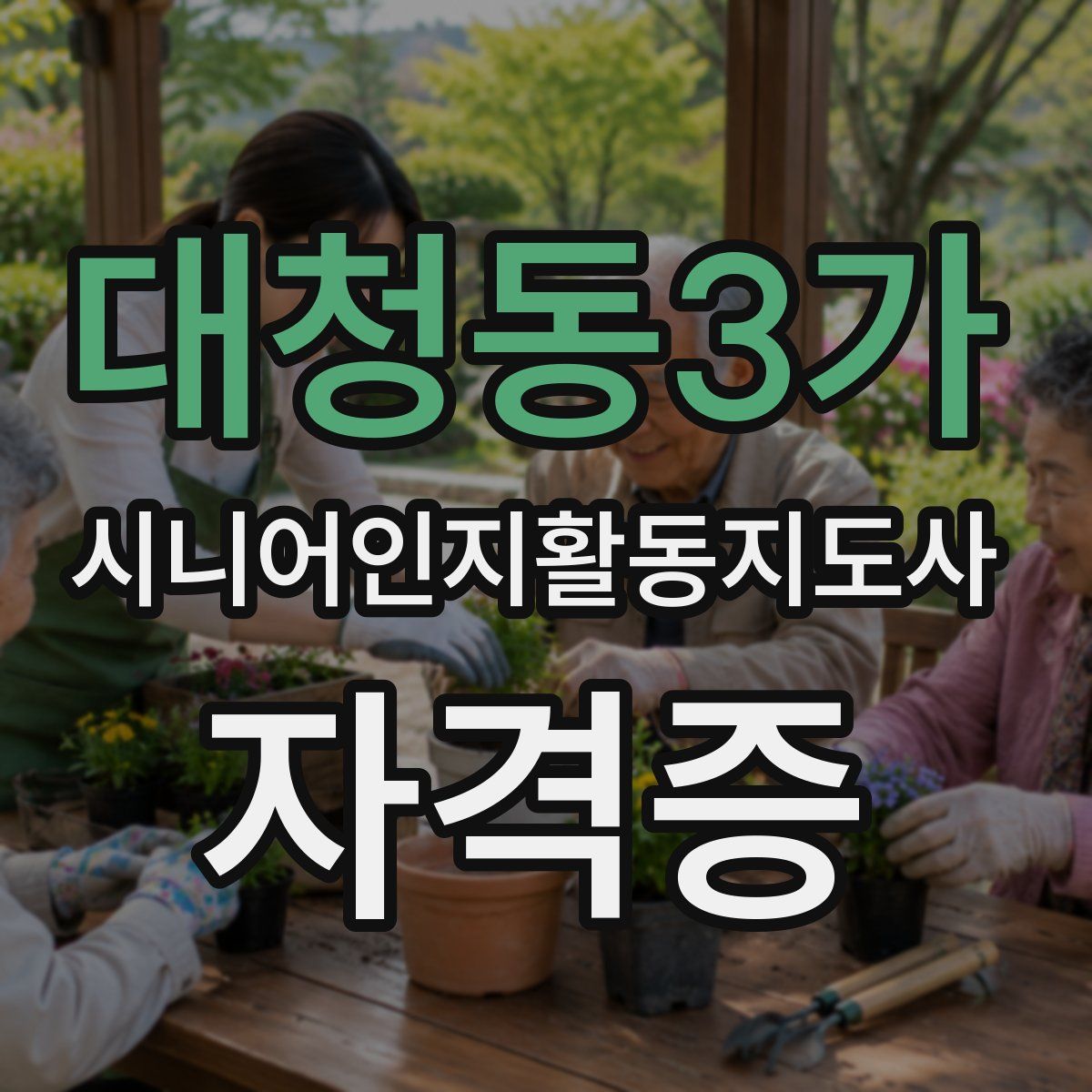 대청동3가 시니어인지활동지도사 자격증