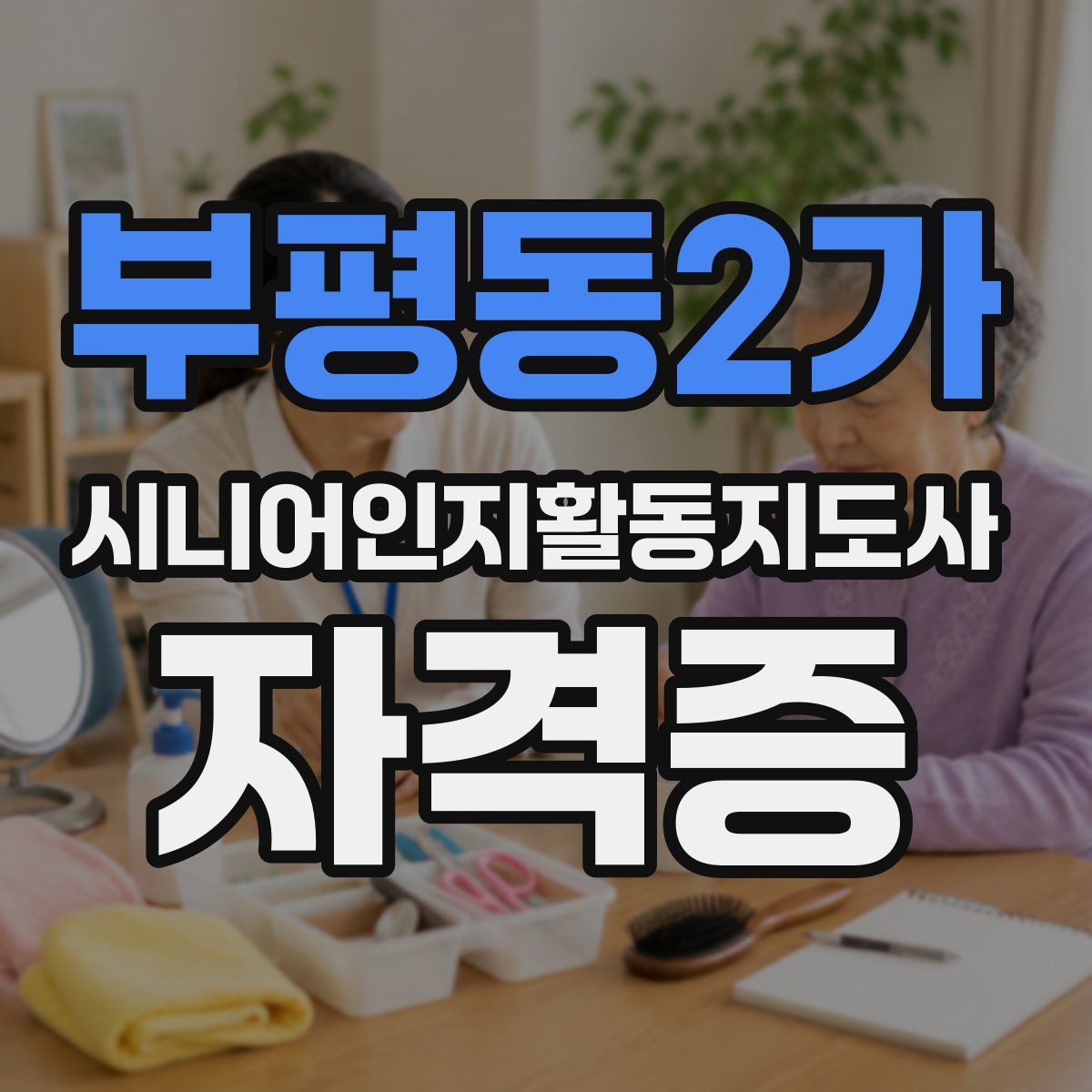 부평동2가 시니어인지활동지도사 자격증