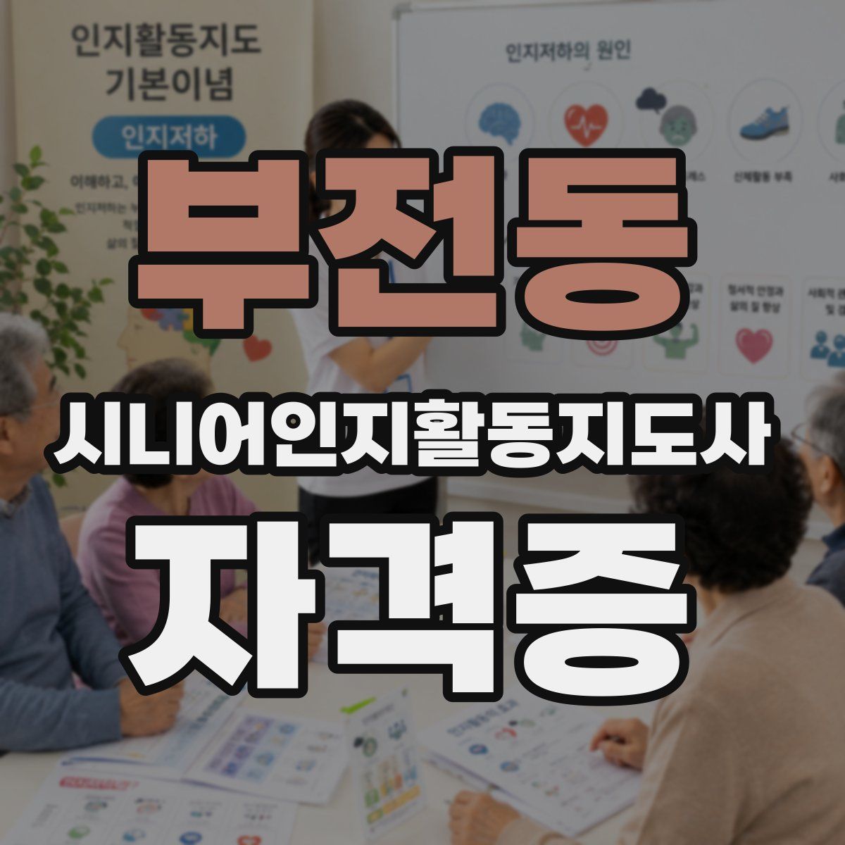 부전동 시니어인지활동지도사 자격증