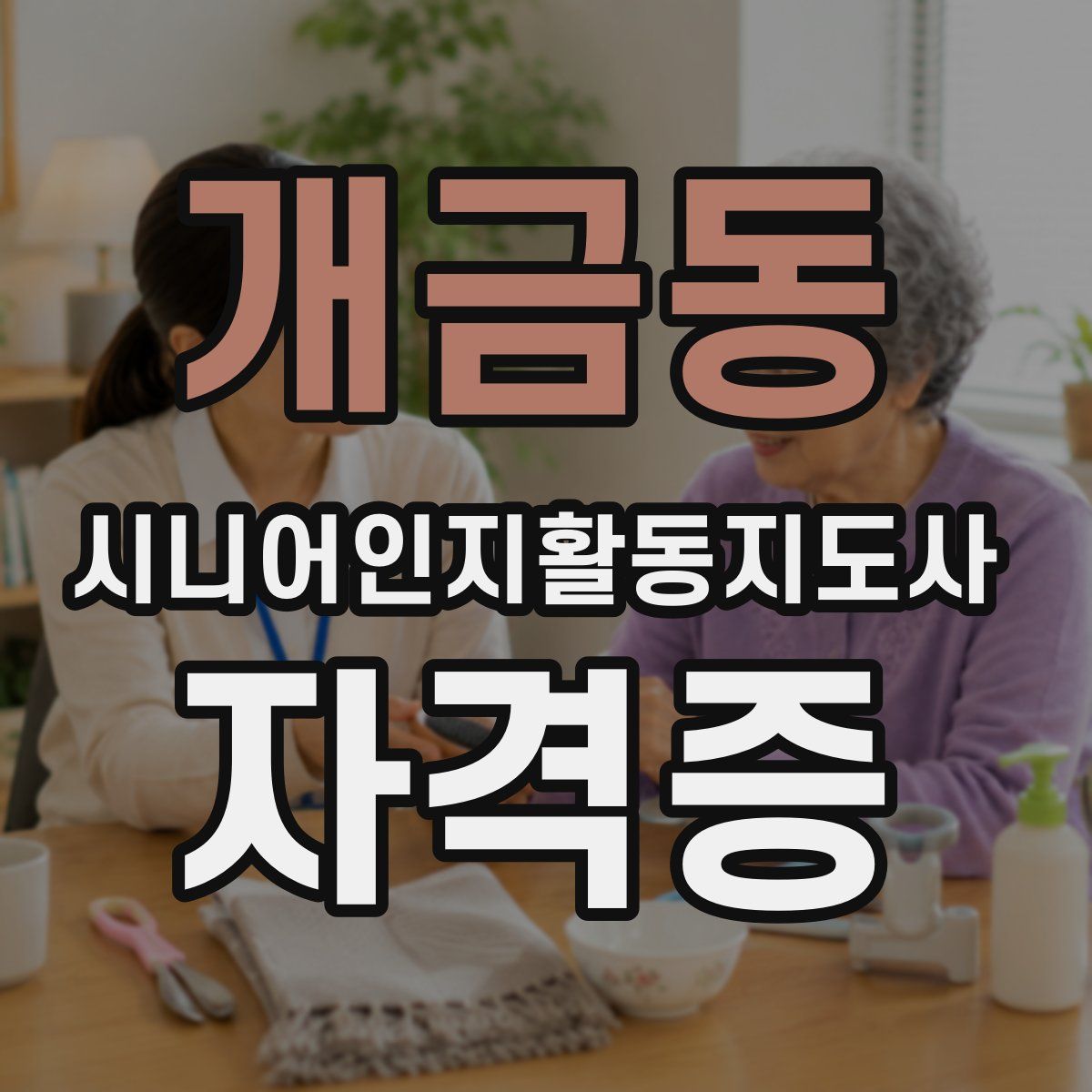 개금동 시니어인지활동지도사 자격증