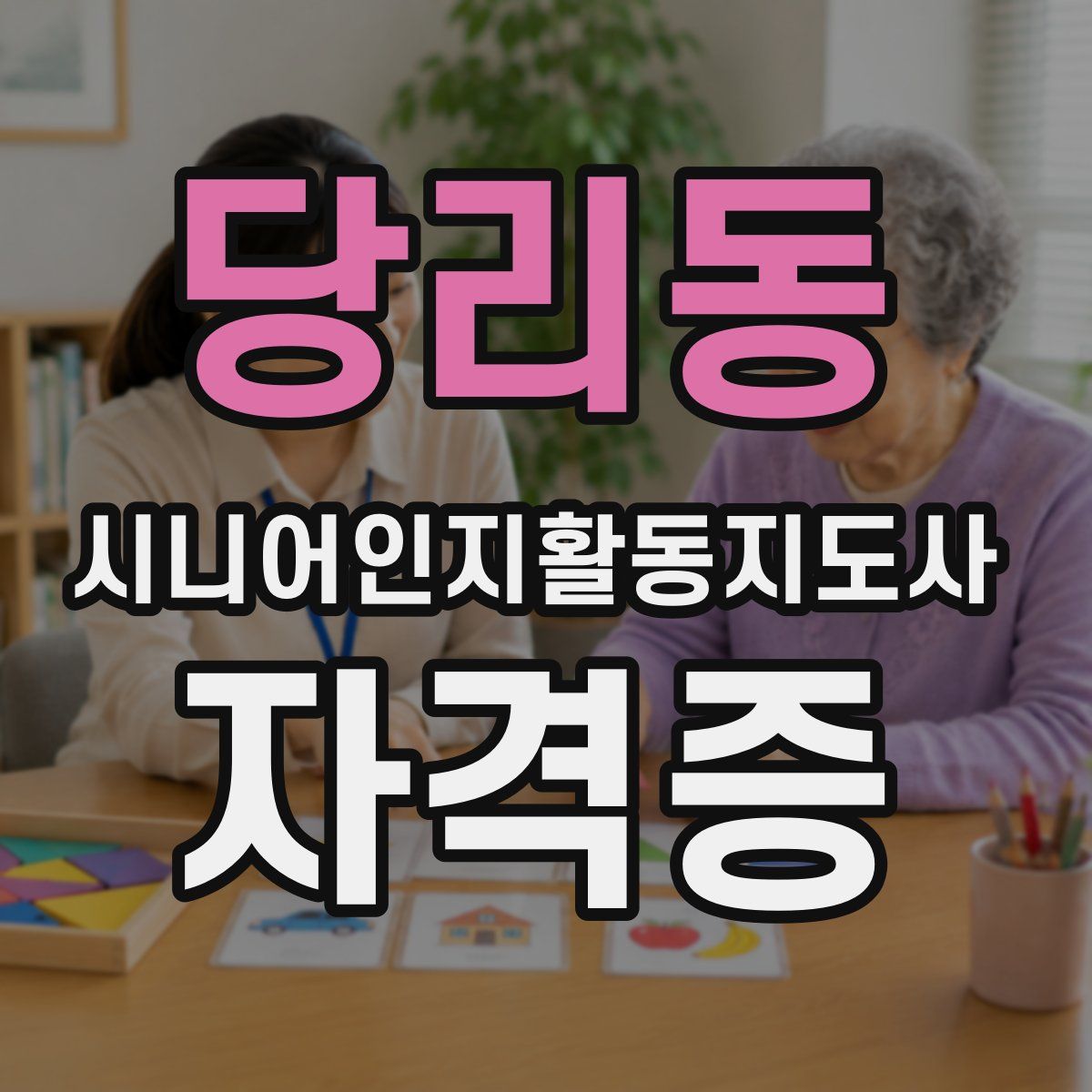 당리동 시니어인지활동지도사 자격증
