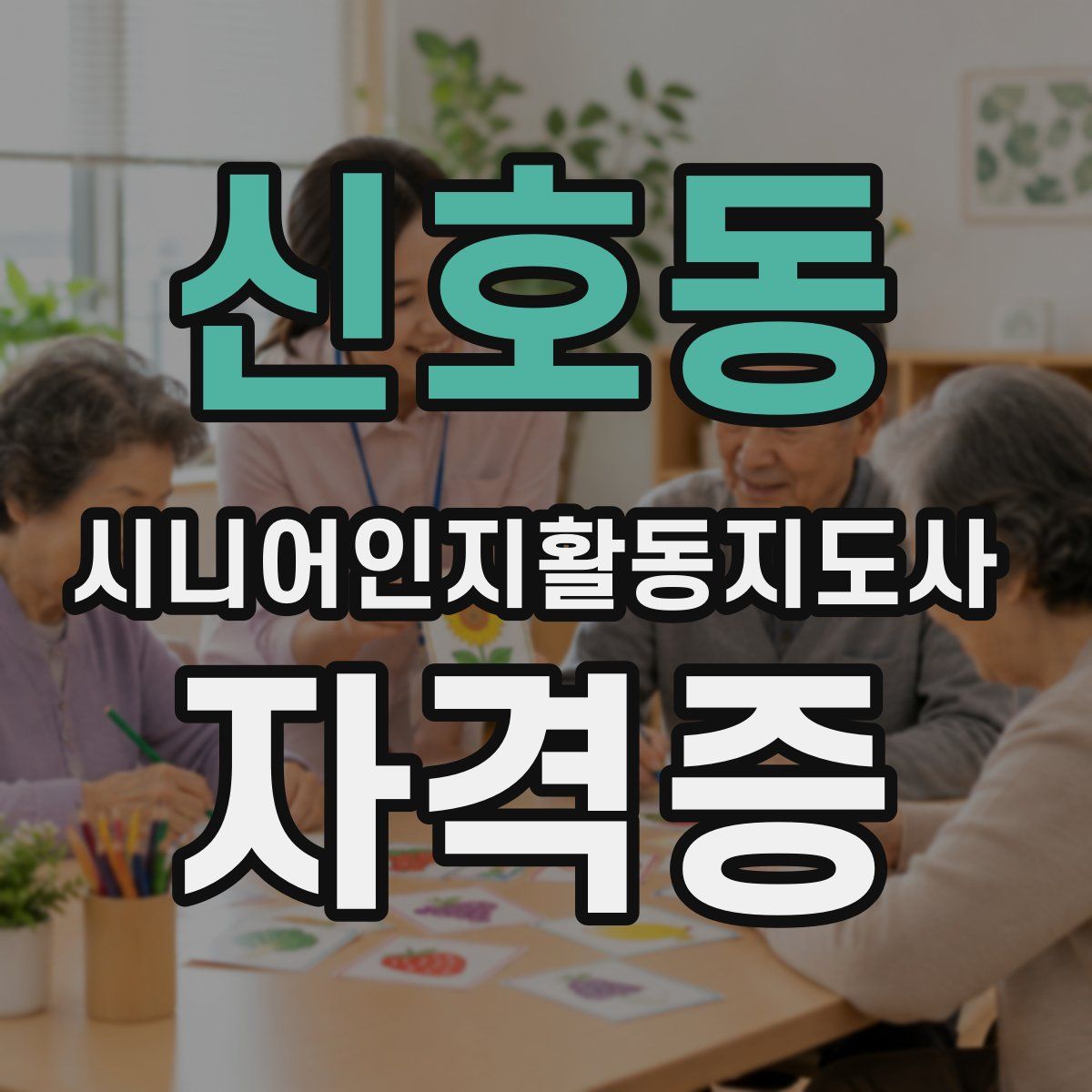 신호동 시니어인지활동지도사 자격증