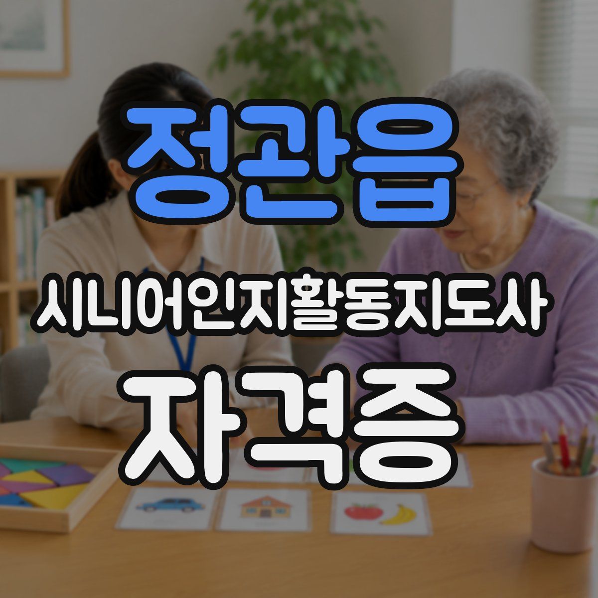 정관읍 시니어인지활동지도사 자격증