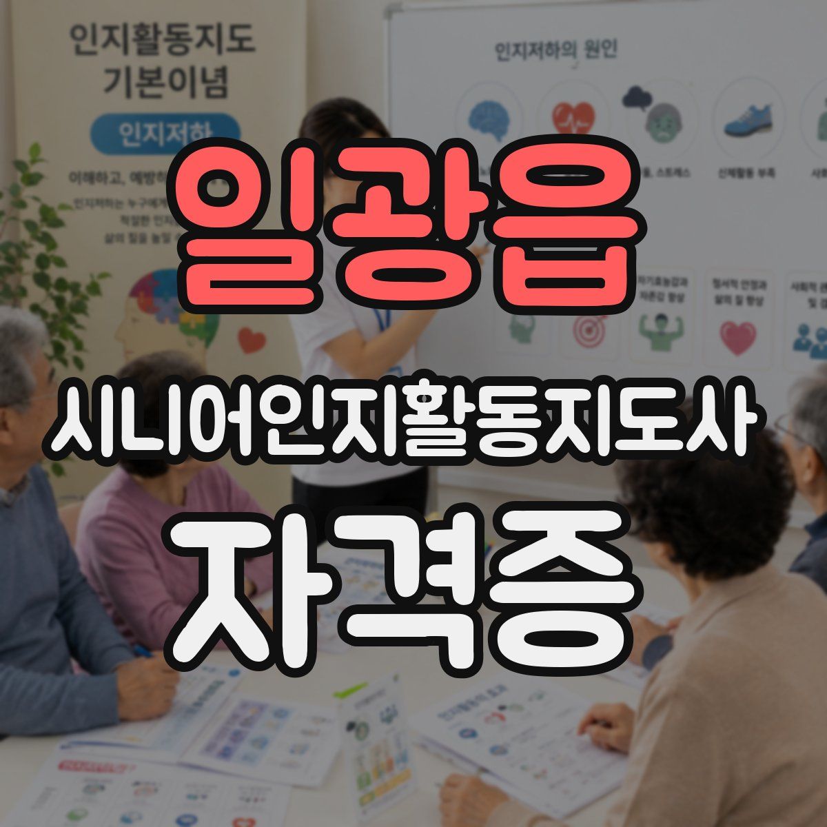 일광읍 시니어인지활동지도사 자격증