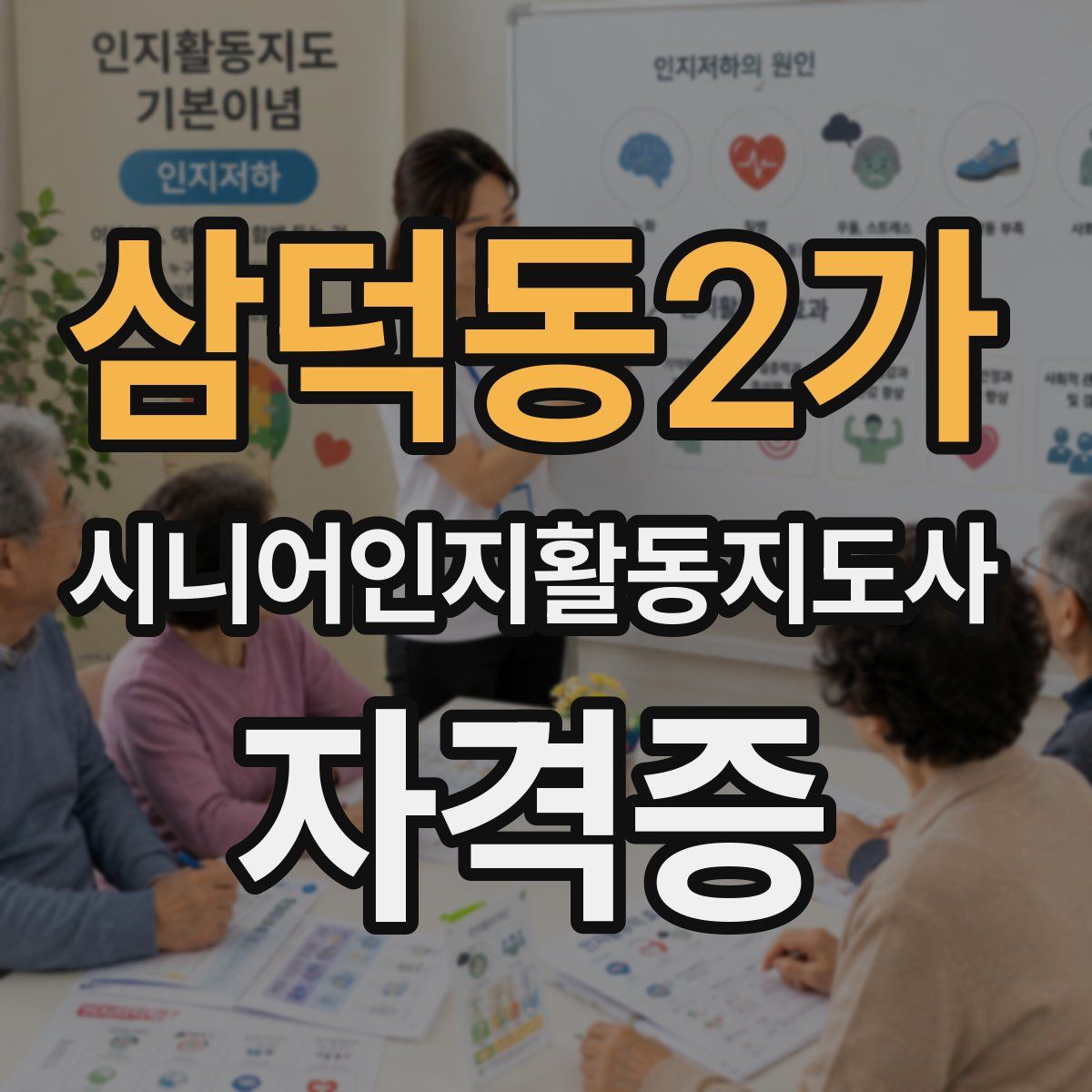 삼덕동2가 시니어인지활동지도사 자격증