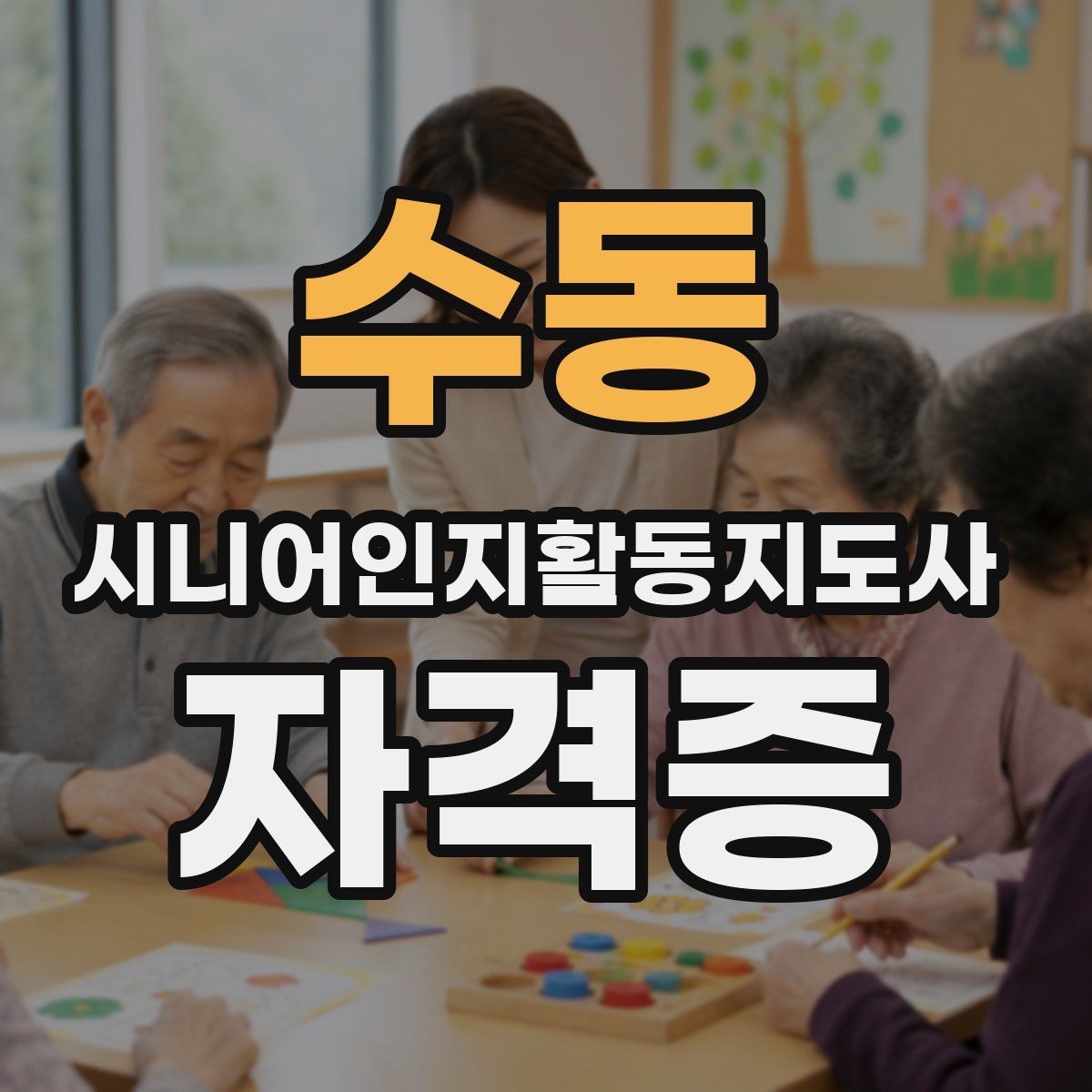 수동 시니어인지활동지도사 자격증